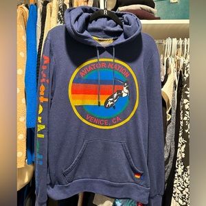 Aviator Nation Navy Blue Hoodie Size Medium!!!